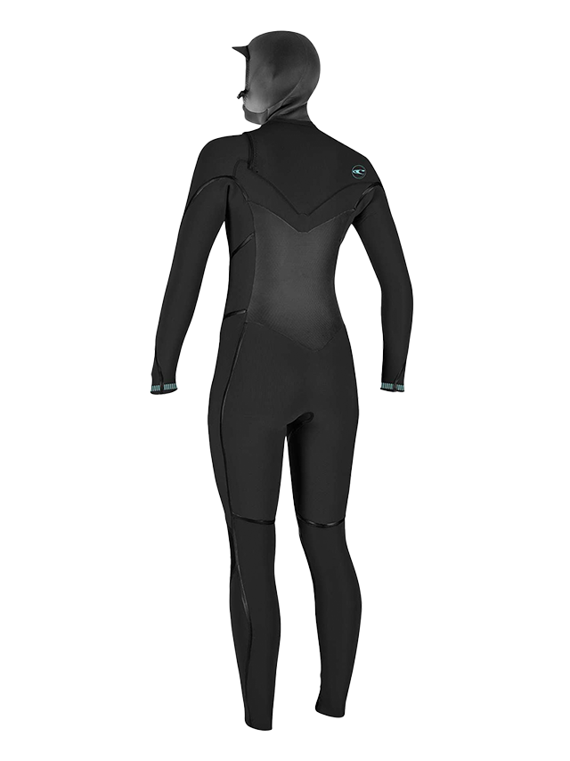 O'Neill Womens Psycho Tech 6/4+ Hooded Wetsuit - Black (SALE)
