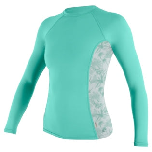 O'Neill Womens Sideprint L/S Rash Vest-Rash Vests & Thermal Vests-troggs.com