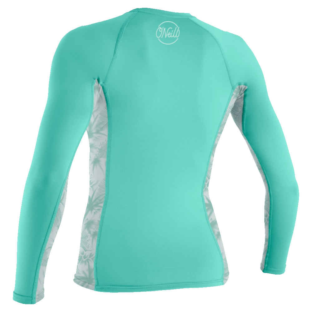 O'Neill Womens Sideprint L/S Rash Vest-Rash Vests & Thermal Vests-troggs.com