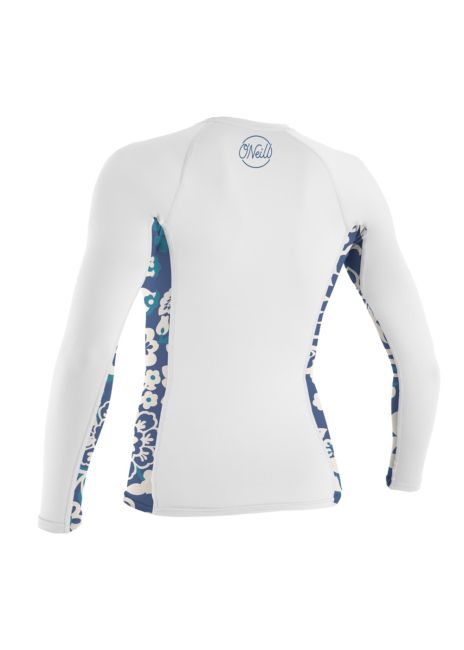 O'Neill Womens Sideprint L/S Rash Vest-Rash Vests & Thermal Vests-troggs.com