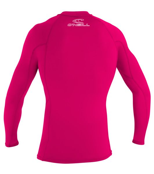 O'Neill Youth Basic Skins L/S Rash Vest-Rash Vests & Thermal Vests-troggs.com