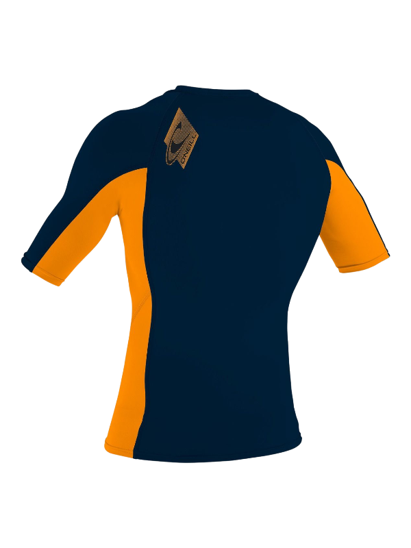 O'Neill Youth Premium Skins S/S Rash Vest - Abyss/Blaze/Abyss