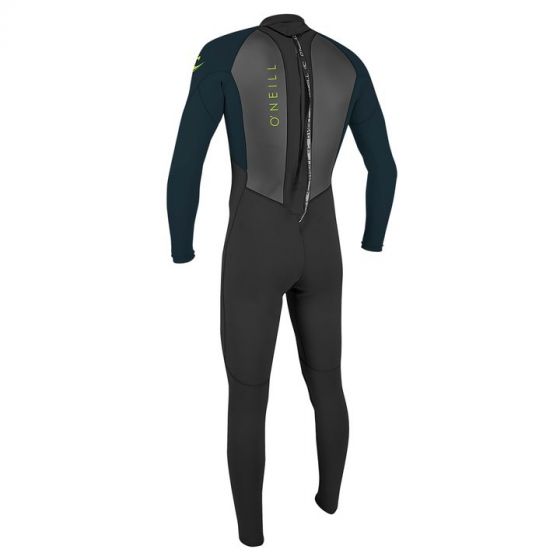 O'Neill Youth Reactor II 3/2 Back Zip - Black/Slate-Kids Wetsuits-troggs.com