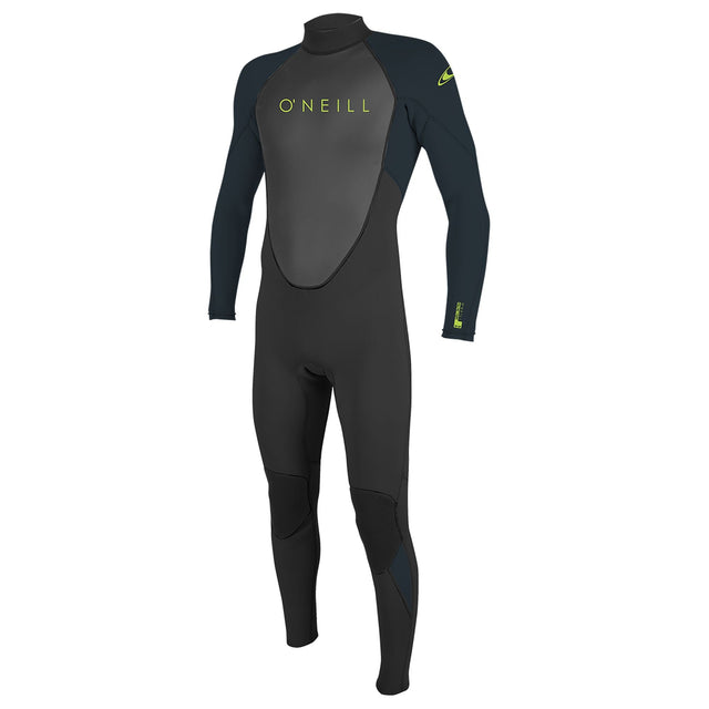 O'Neill Youth Reactor II 3/2 Back Zip - Black/Slate-Kids Wetsuits-troggs.com