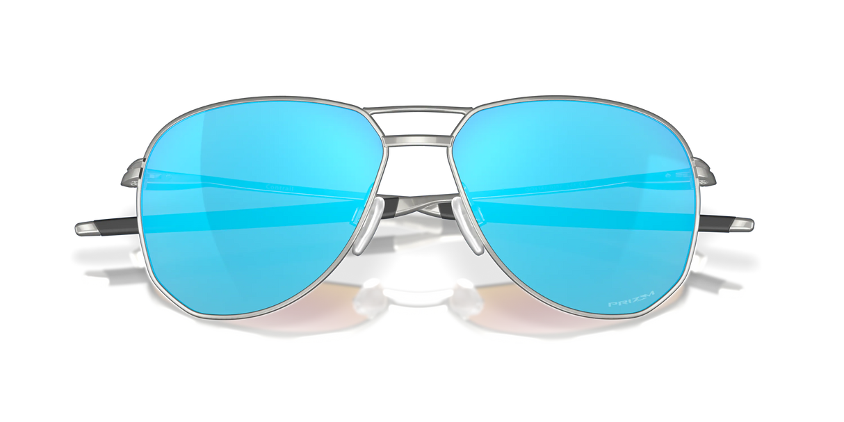 Oakley Contrail - Satin Chrome Frame with Prizm Sapphire Lens-Sunglasses-troggs.com