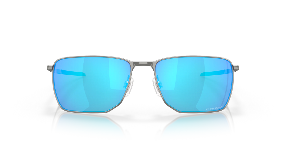 Oakley Ejector - Satin Chrome Frame with Prizm Sapphire Lens-Sunglasses-troggs.com