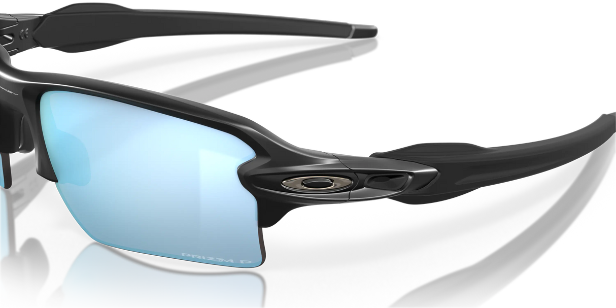 Oakley Flak 2.0 XL - Matte Black Frame with Prizm Deep Water Polarized Lens-Sunglasses-troggs.com