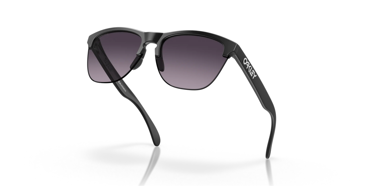 Oakley Frogskins Lite - Matte Black Frame with Prizm Grey Gradient Lens-Sunglasses-troggs.com