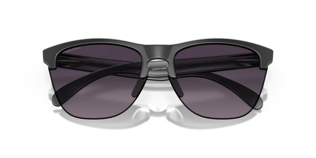 Oakley Frogskins Lite - Matte Black Frame with Prizm Grey Gradient Lens-Sunglasses-troggs.com
