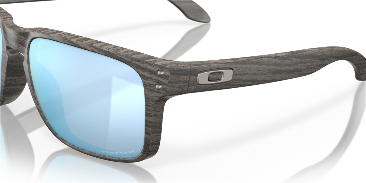 Oakley Holbrook - Woodgrain Frame with Prizm Deep Water Polarized Lens-Sunglasses-troggs.com