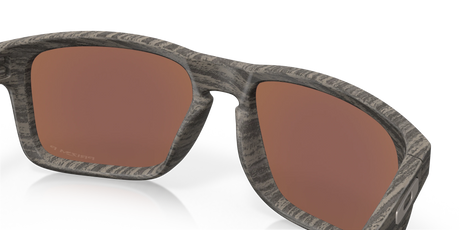 Oakley Holbrook - Woodgrain Frame with Prizm Deep Water Polarized Lens-Sunglasses-troggs.com