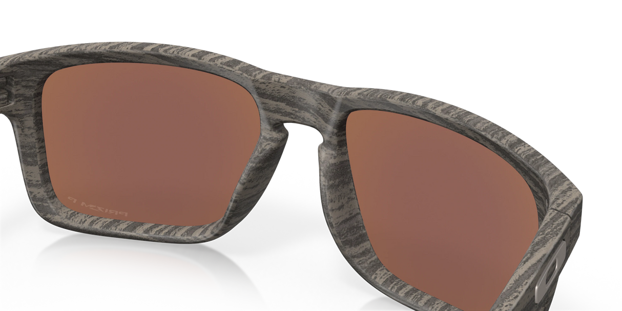 Oakley Holbrook - Woodgrain Frame with Prizm Deep Water Polarized Lens-Sunglasses-troggs.com