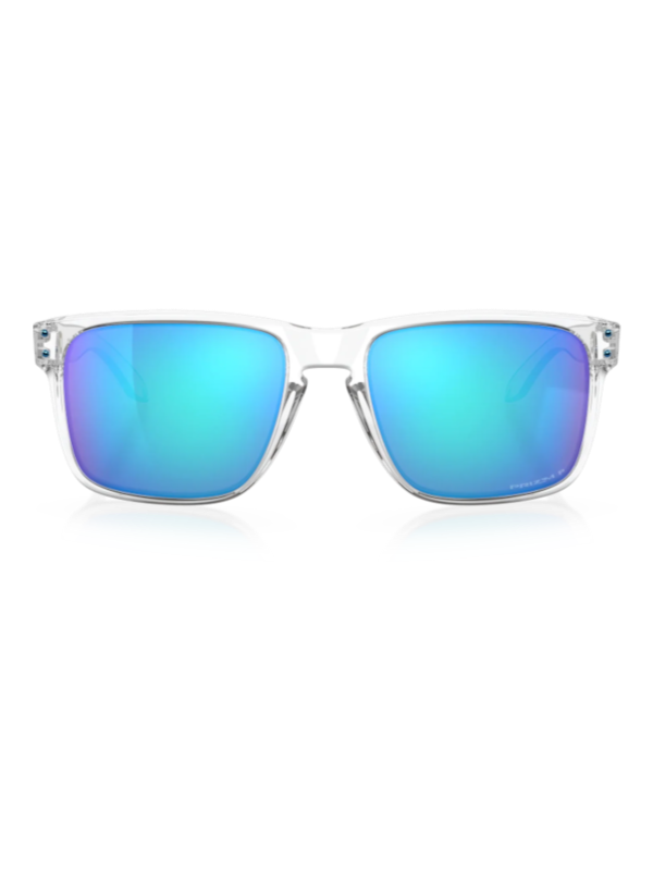 Oakley Holbrook XL - Polished Clear Frame with Prizm Sapphire Irid Polarised Lens