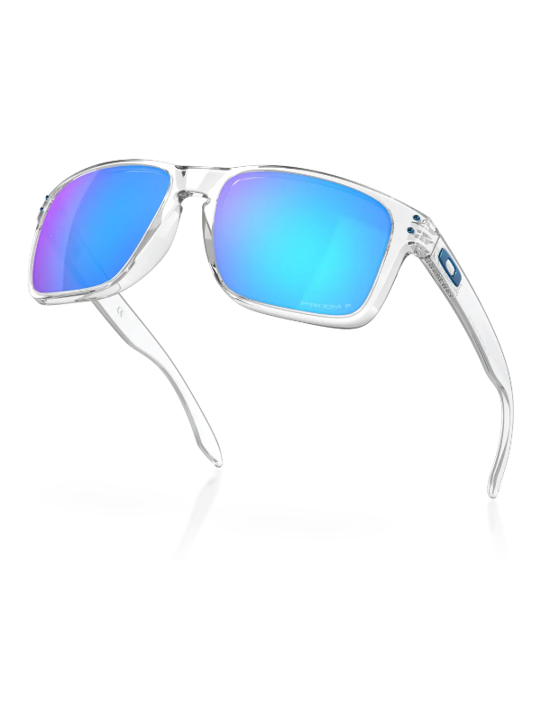Oakley Holbrook XL - Polished Clear Frame with Prizm Sapphire Irid Polarised Lens