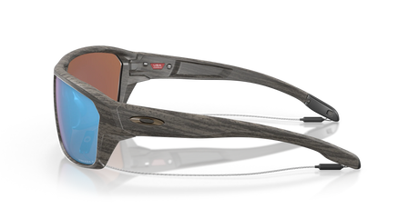 Oakley Split Shot - Woodgrain Frame with Prizm Deep Water Polarized Lens-Sunglasses-troggs.com