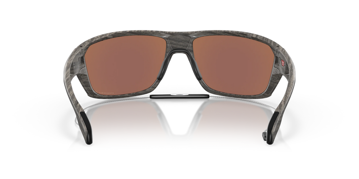 Oakley Split Shot - Woodgrain Frame with Prizm Deep Water Polarized Lens-Sunglasses-troggs.com