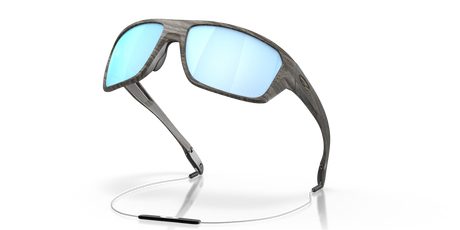 Oakley Split Shot - Woodgrain Frame with Prizm Deep Water Polarized Lens-Sunglasses-troggs.com