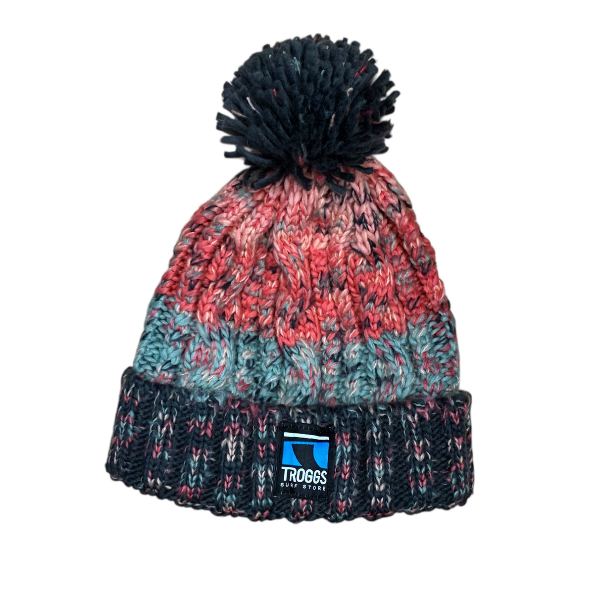 Troggs Cable Knit Beanie - Sage Pink
