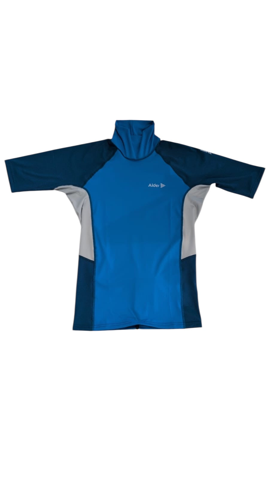 Alder Cruz Adult Short Sleeve Rash Vest - Mid Blue