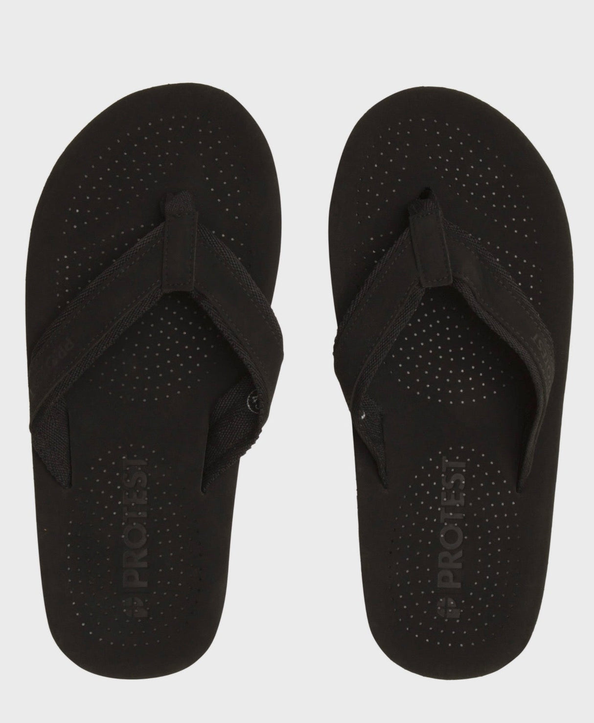 Protest Mens Spice Flip Flops - Black-Footwear-troggs.com