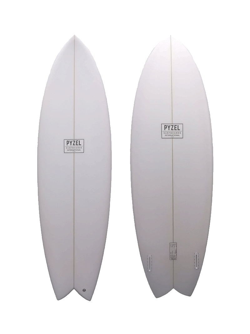 Pyzel Astro Twin Surfboard Futures - Clear