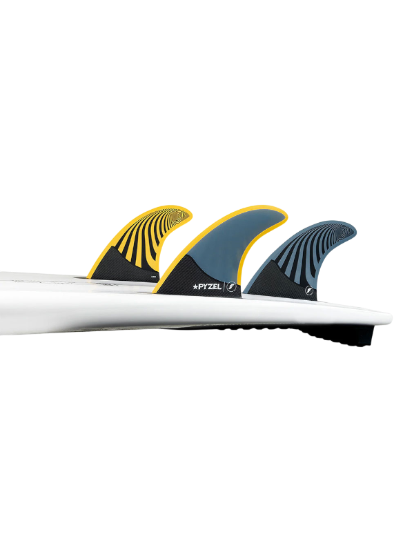 Futures Pyzel Thruster Fins -Blue/Yellow