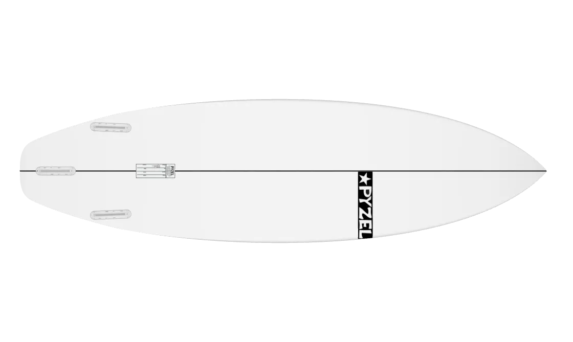 Pyzel Red Tiger Surfboard Future - White-Hardboards-troggs.com