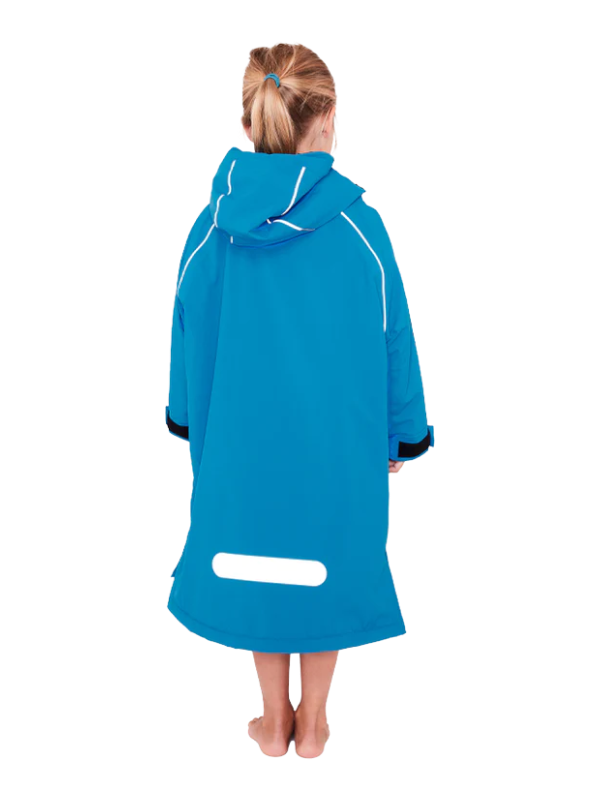 Red Original Change Kids Poncho Half-Zip Long Sleeve - Marine