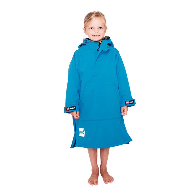 Red Original Change Jacket Kids Half-Zip Long Sleeve - Marine-Changing Robes-troggs.com