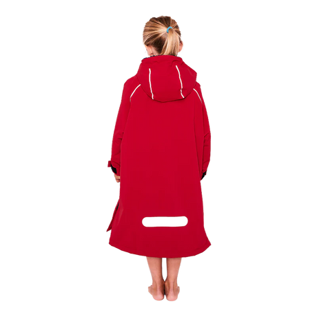 Red Original Change Jacket Kids Half-Zip Long Sleeve - Red-Changing Robes-troggs.com