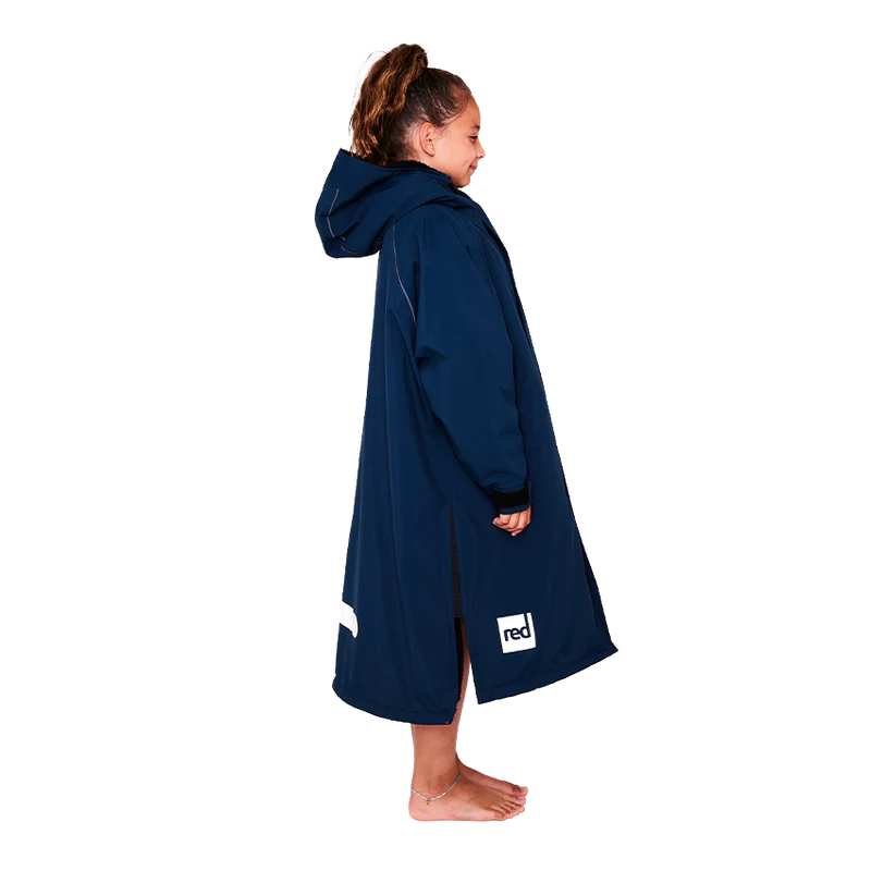 Red Original Pro Change Jacket Kids Long Sleeve - Navy-Changing Robes-troggs.com