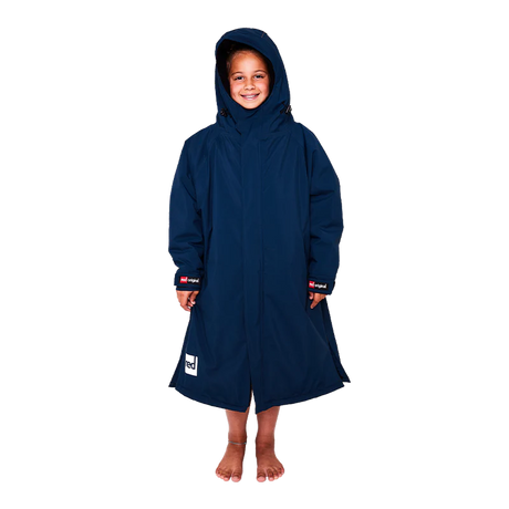 Red Original Pro Change Jacket Kids Long Sleeve - Navy-Changing Robes-troggs.com