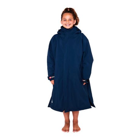 Red Original Pro Change Jacket Kids Long Sleeve - Navy-Changing Robes-troggs.com