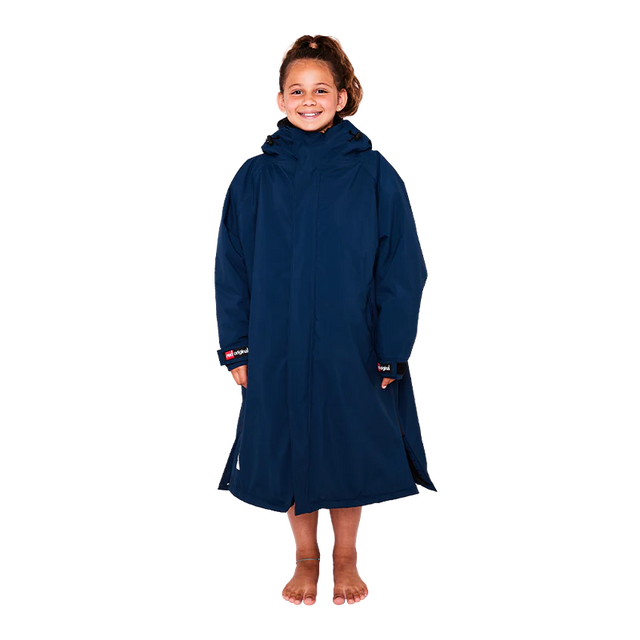 Red Original Pro Change Jacket Kids Long Sleeve - Navy-Changing Robes-troggs.com