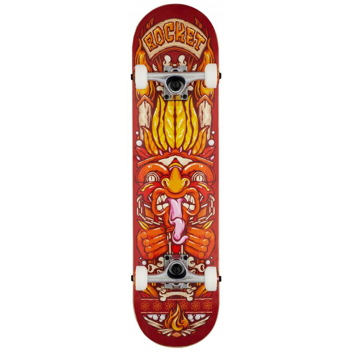 Rocket Chief Pile Up Complete Skateboard - Red-Skateboards-troggs.com