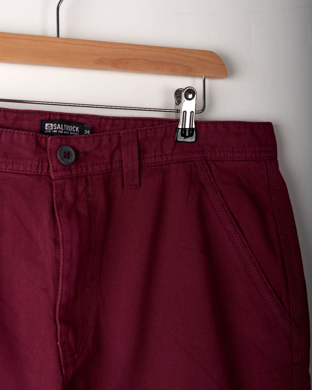 Saltrock Sennen Chino Short - Dark Red