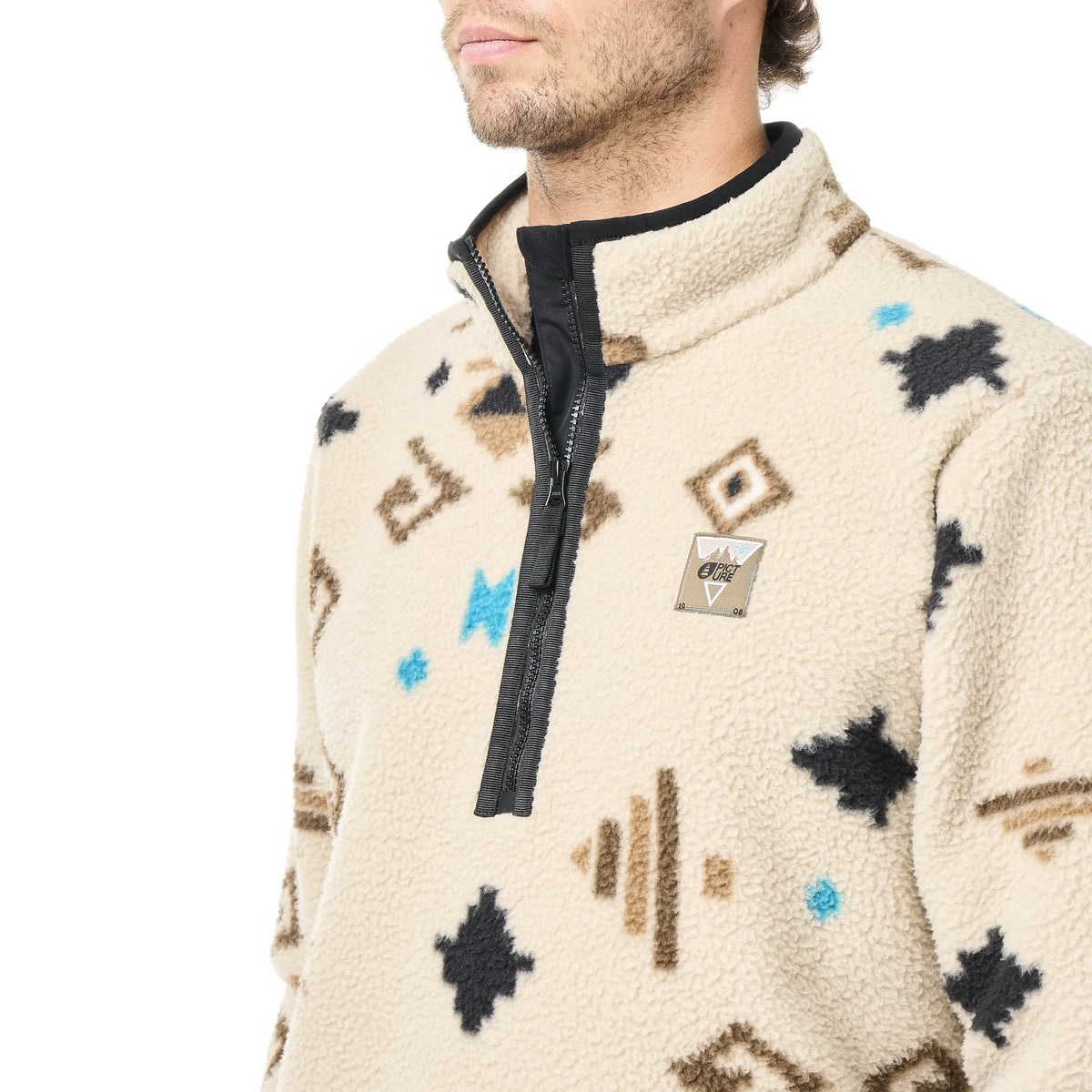 Picture Kimag Printed 1/4 Zip Fleece