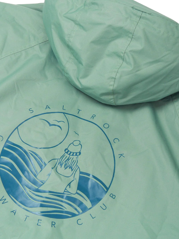 Saltrock Four Seasons Recycled Cold Water Changing Robe - Light Green