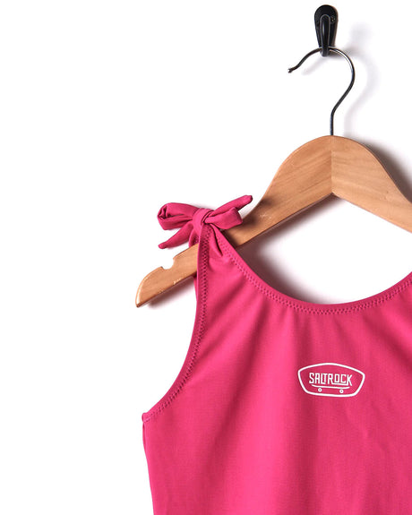 Saltrock Girls Sunny Swimsuit - Dark Pink-Kids Clothing-troggs.com