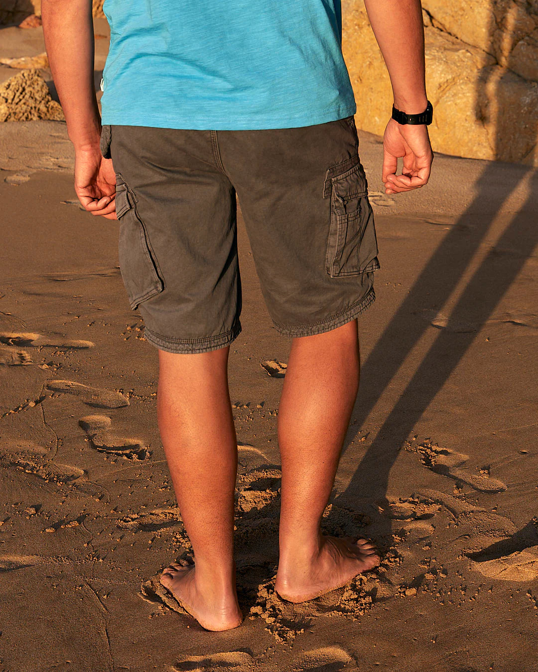 Saltrock Penwith II Cargo Short - Dark Grey-Shorts-troggs.com