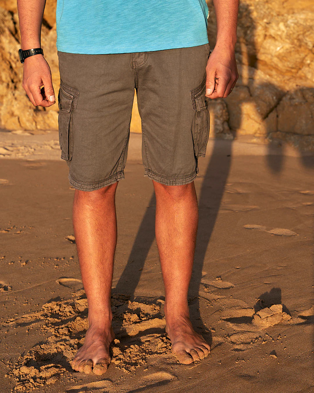 Saltrock Penwith II Cargo Short - Dark Grey-Shorts-troggs.com