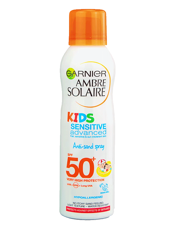 Garnier Ambre Solaire Kids Sensitive Advanced SPF 50+ Aerosol Suncream