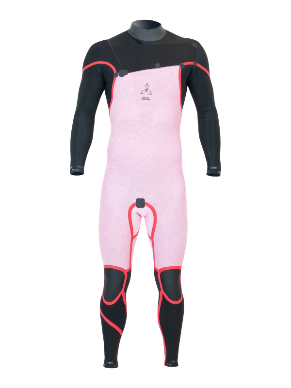 Alder Mens EVO Fire MX 4/3 Chest Zip Wetsuit - Black