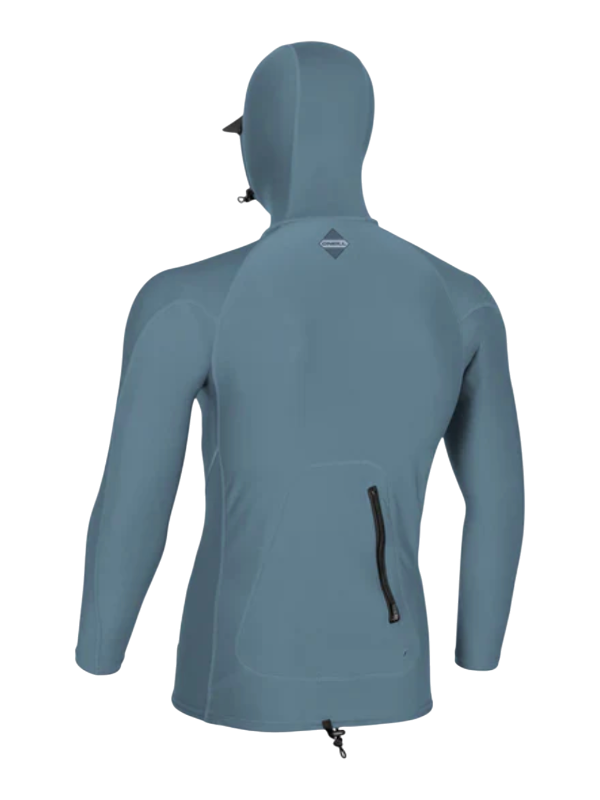 O'Neill Hyperfreak Skins L/S Hooded Rash Vest - Blue Fusion