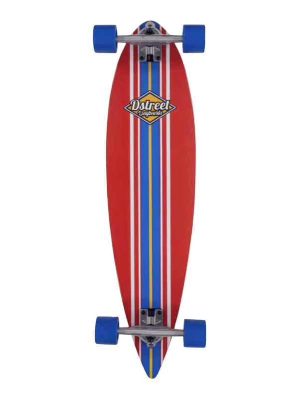D Street Ocean Pintail Longboard - Red