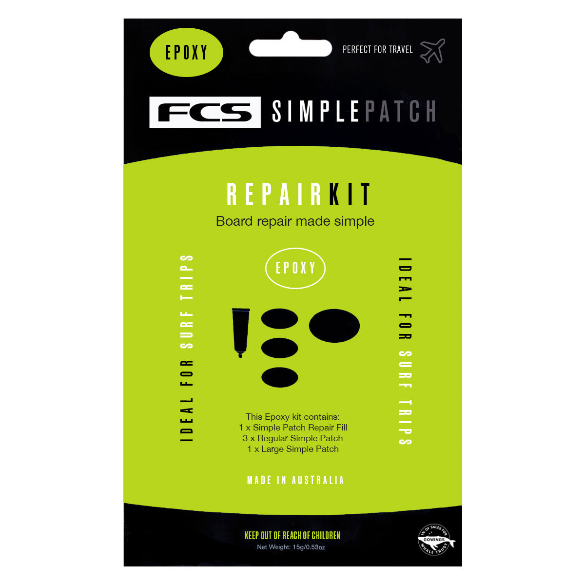 FCS Simple Patch Surfboard Repair Kit