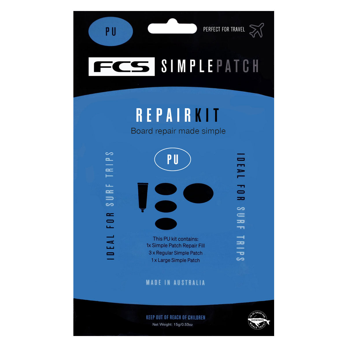 FCS Simple Patch Surfboard Repair Kit