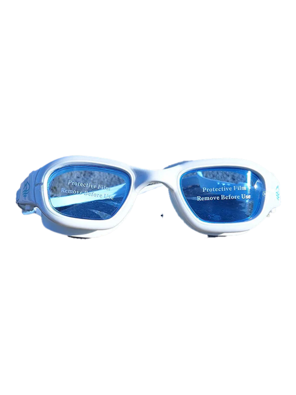 Streamlined Adult Tinted Swim Goggles - White