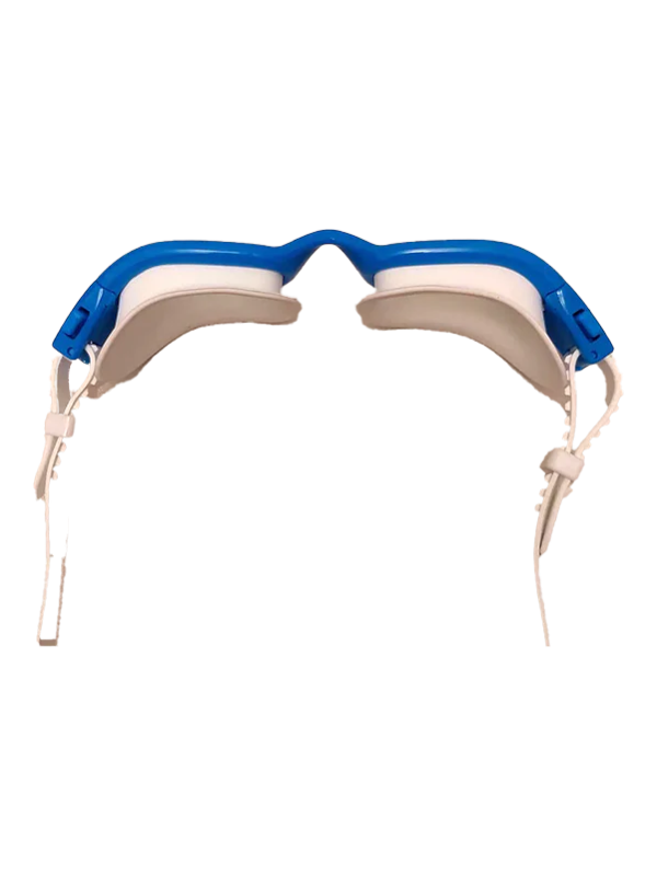 Streamlined Junior Swim Goggles - Blue/White