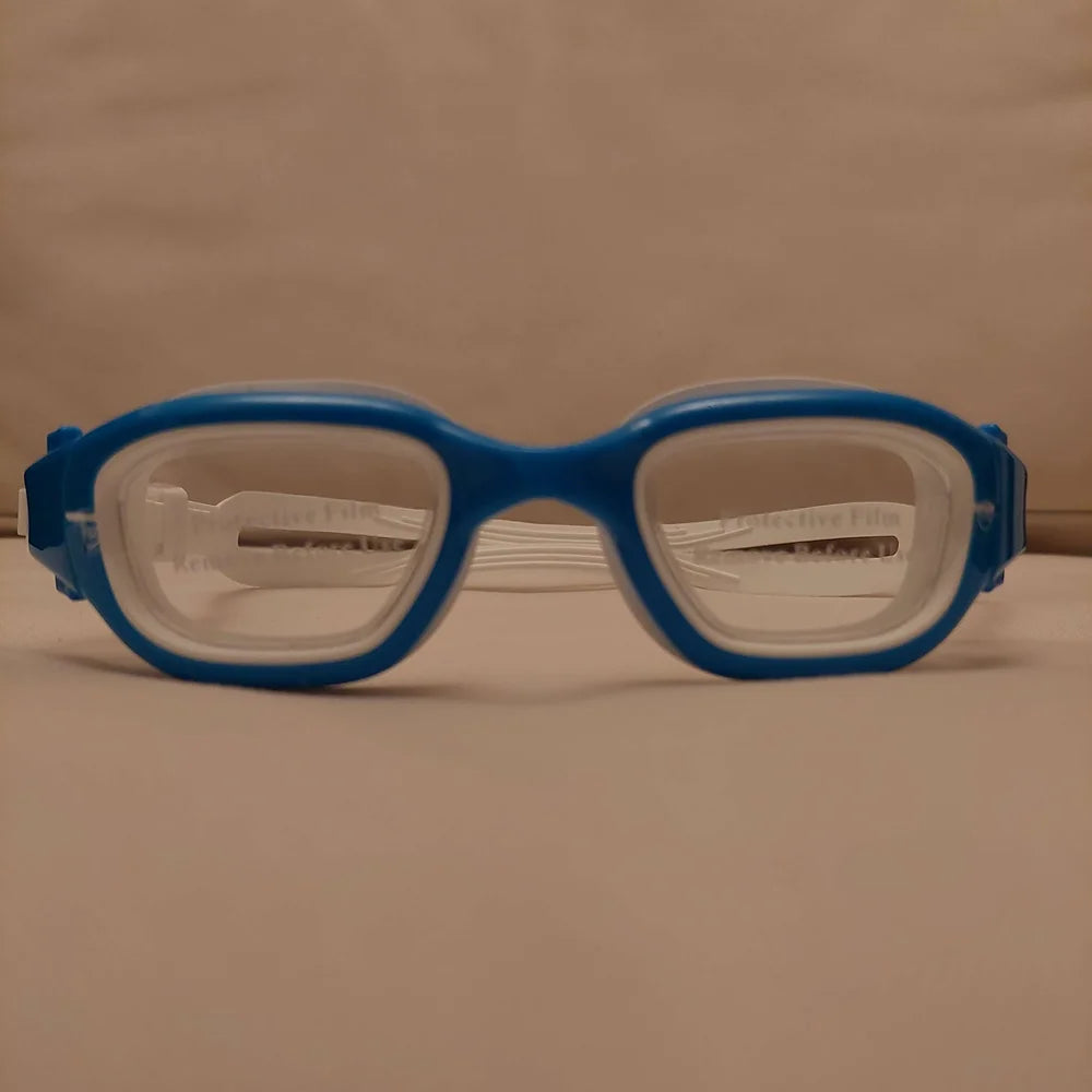 Streamlined Junior Swim Goggles - Blue/White-Swim & Snorkel Accessories-troggs.com